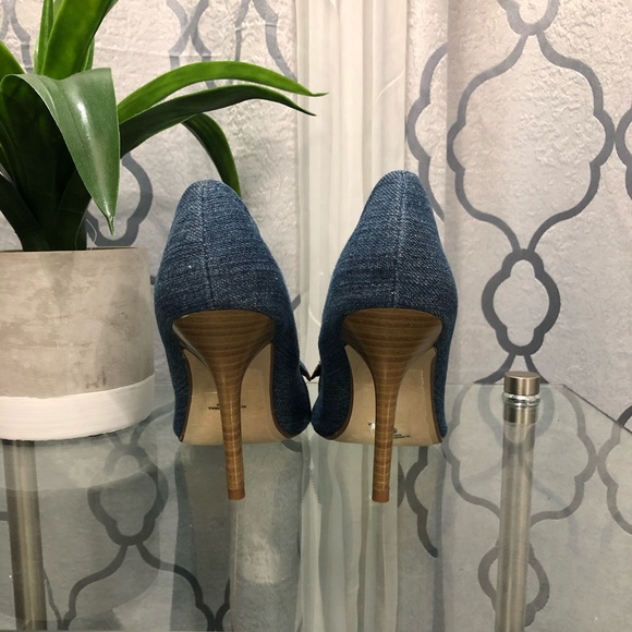 Denim zipper Heels - Picture 2 of 4